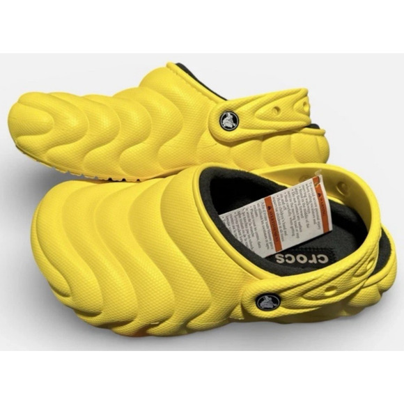 Crocs 210059-77J Classic Lined Overpuff Clog Cyber Yellow Size US M5 / W7 New main image 9